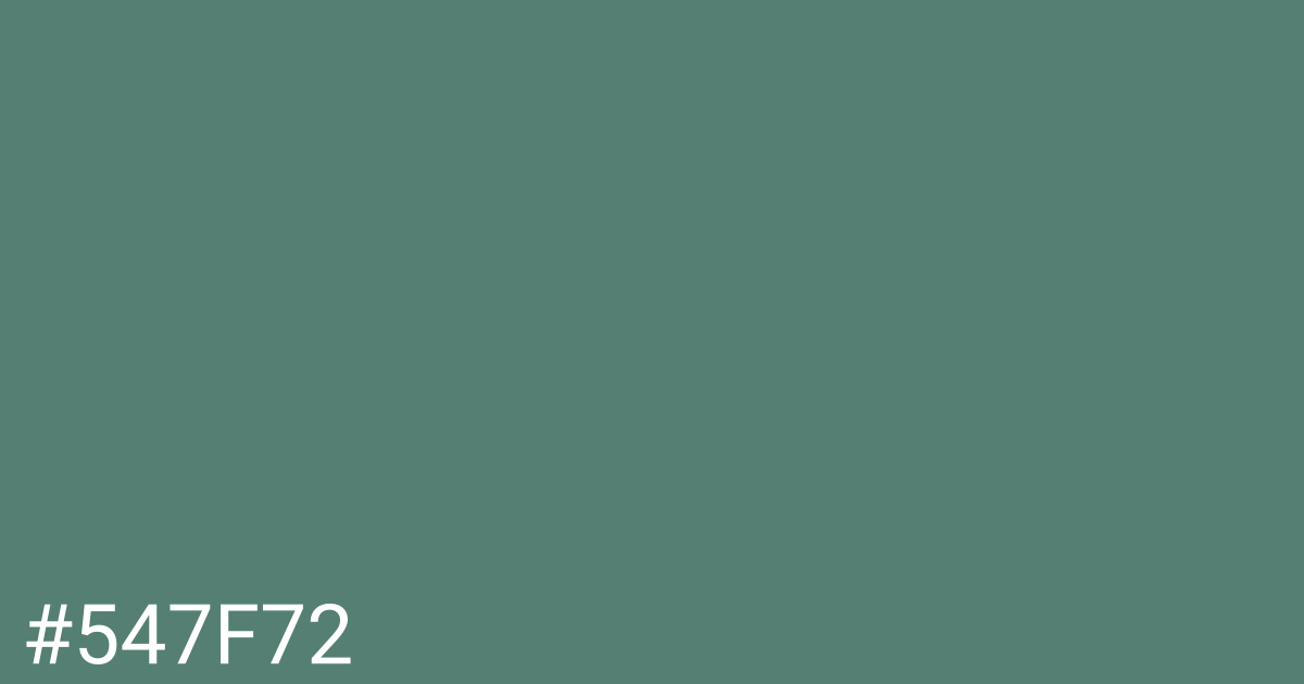 Hex color #547f72 graphic