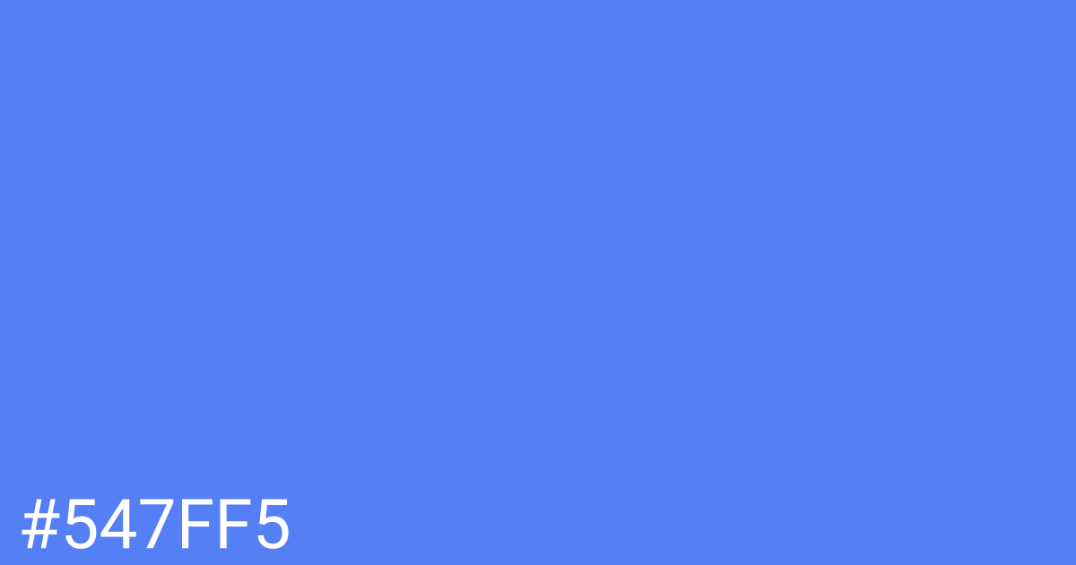 Hex color #547ff5 graphic
