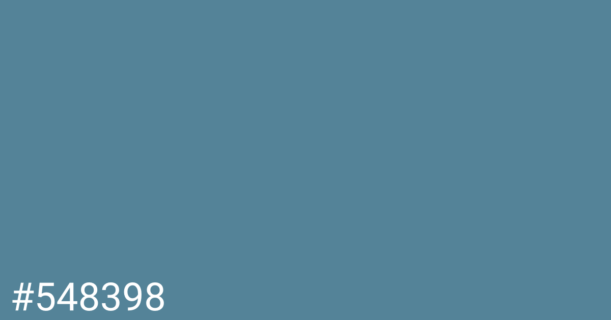 Hex color #548398 graphic
