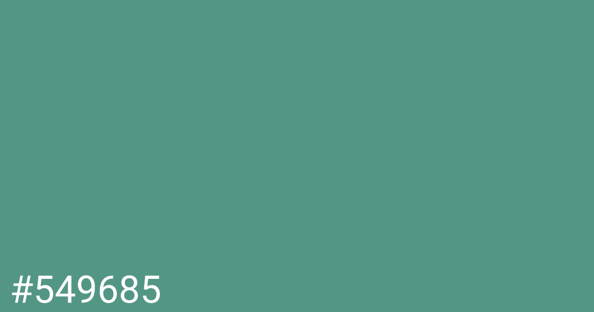 Hex color #549685 graphic