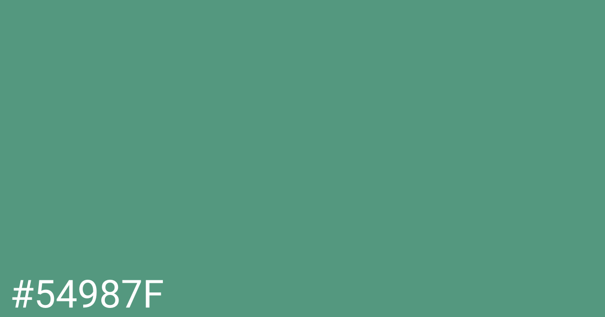 Hex color #54987f graphic