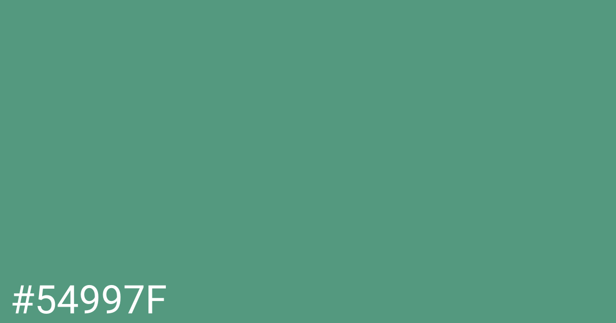 Hex color #54997f graphic