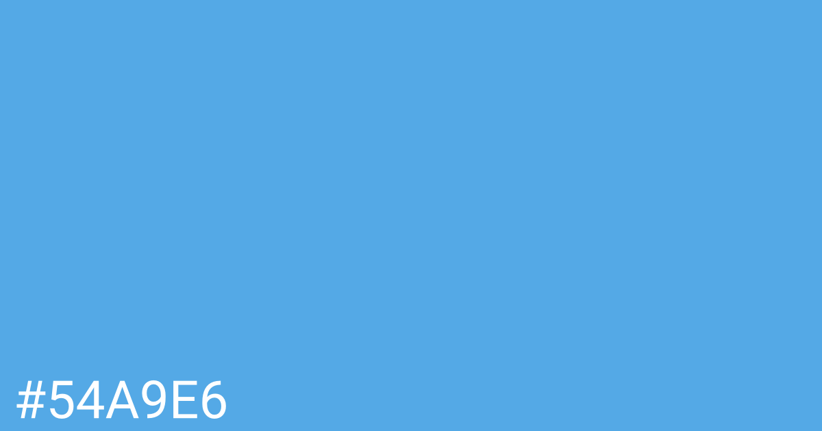 Hex color #54a9e6 graphic