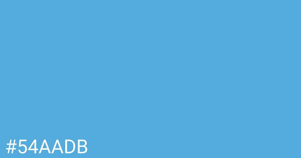 Hex color #54aadb graphic