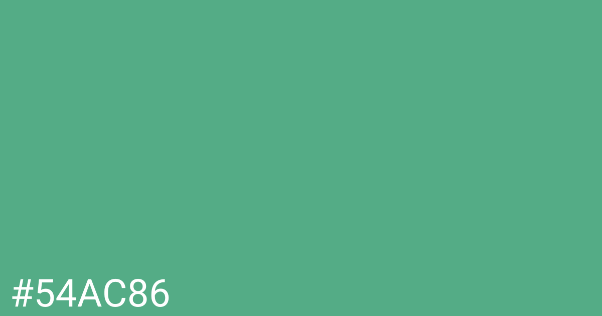 Hex color #54ac86 graphic