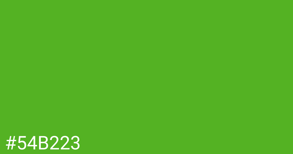 Hex color #54b223 graphic