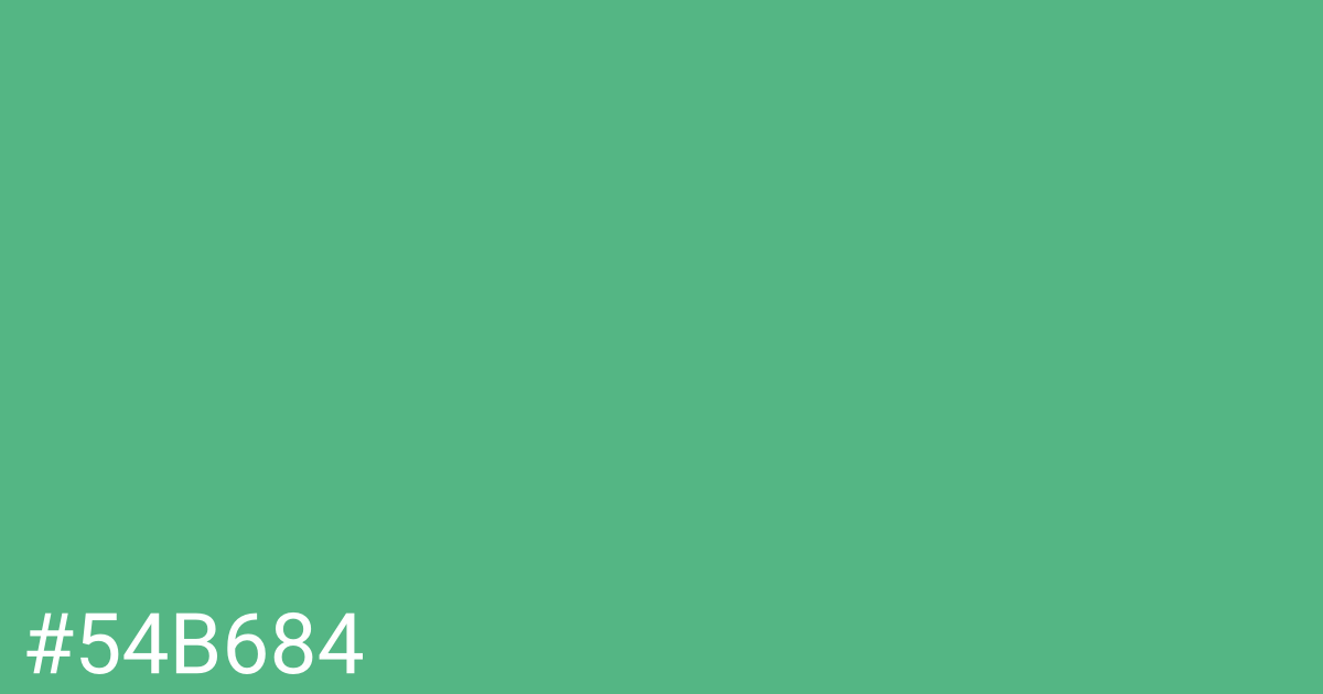 Hex color #54b684 graphic