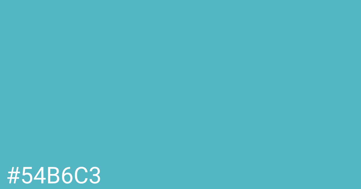 Hex color #54b6c3 graphic