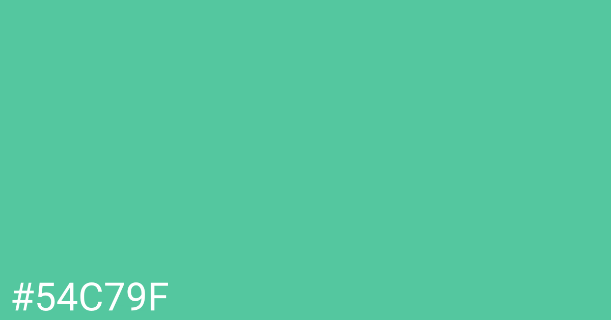 Hex color #54c79f graphic