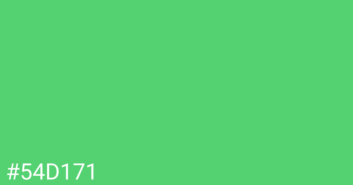 Hex color #54d171 graphic