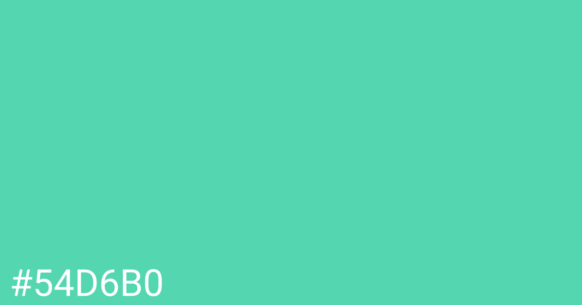 Hex color #54d6b0 graphic