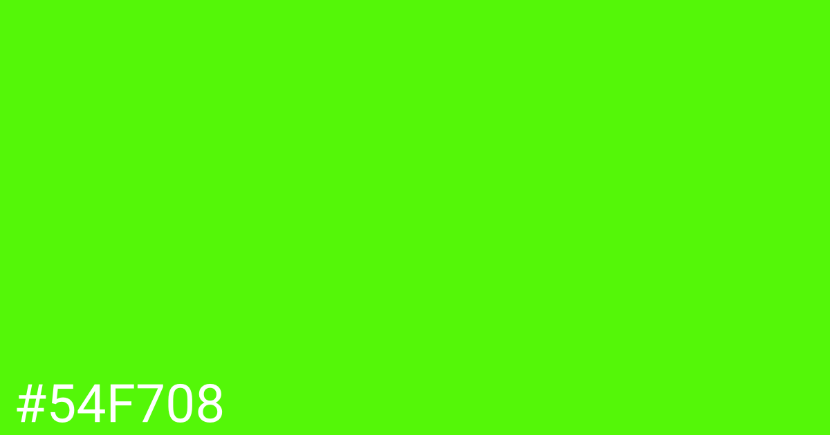 Hex color #54f708 graphic