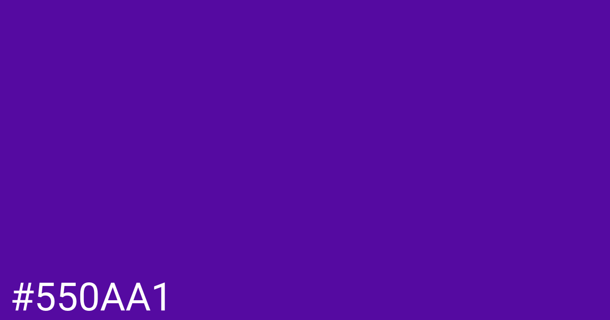 Hex color #550aa1 graphic