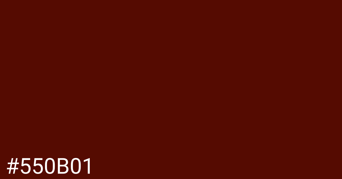 Hex color #550b01 graphic