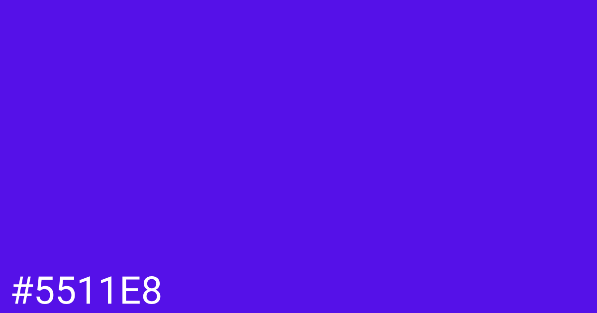 Hex color #5511e8 graphic