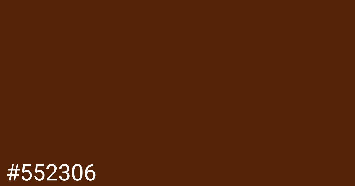 Hex color #552306 graphic