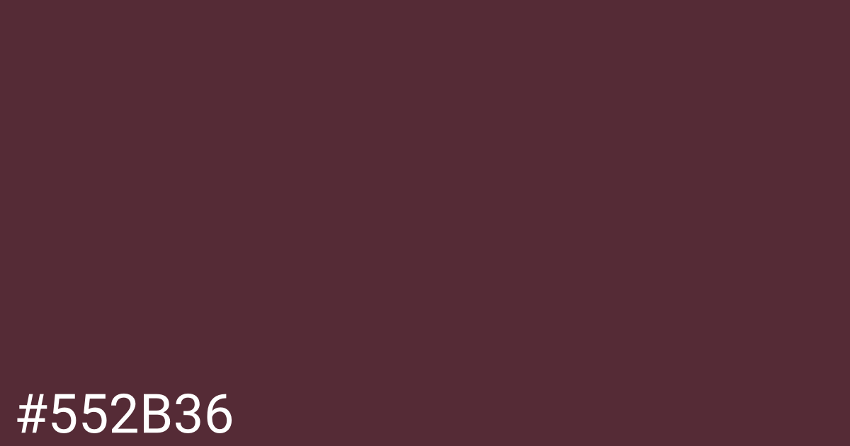 Hex color #552b36 graphic