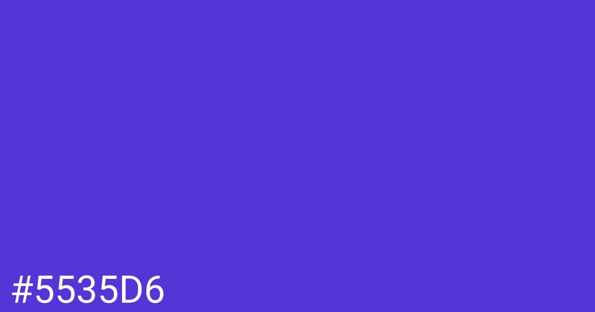 Hex color #5535d6 graphic