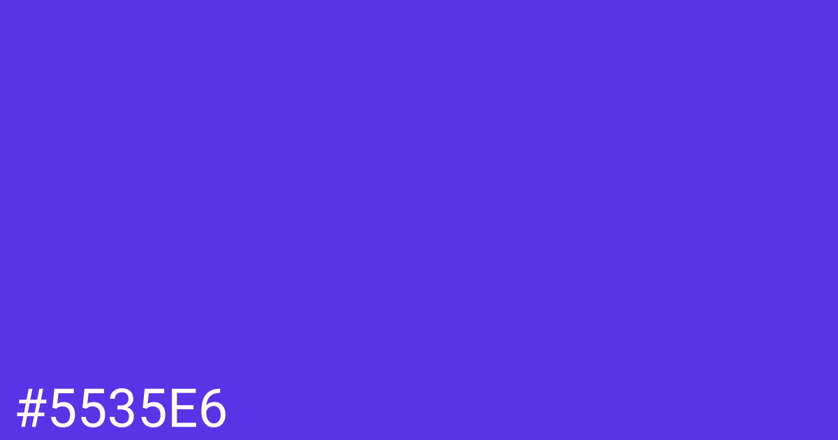 Hex color #5535e6 graphic