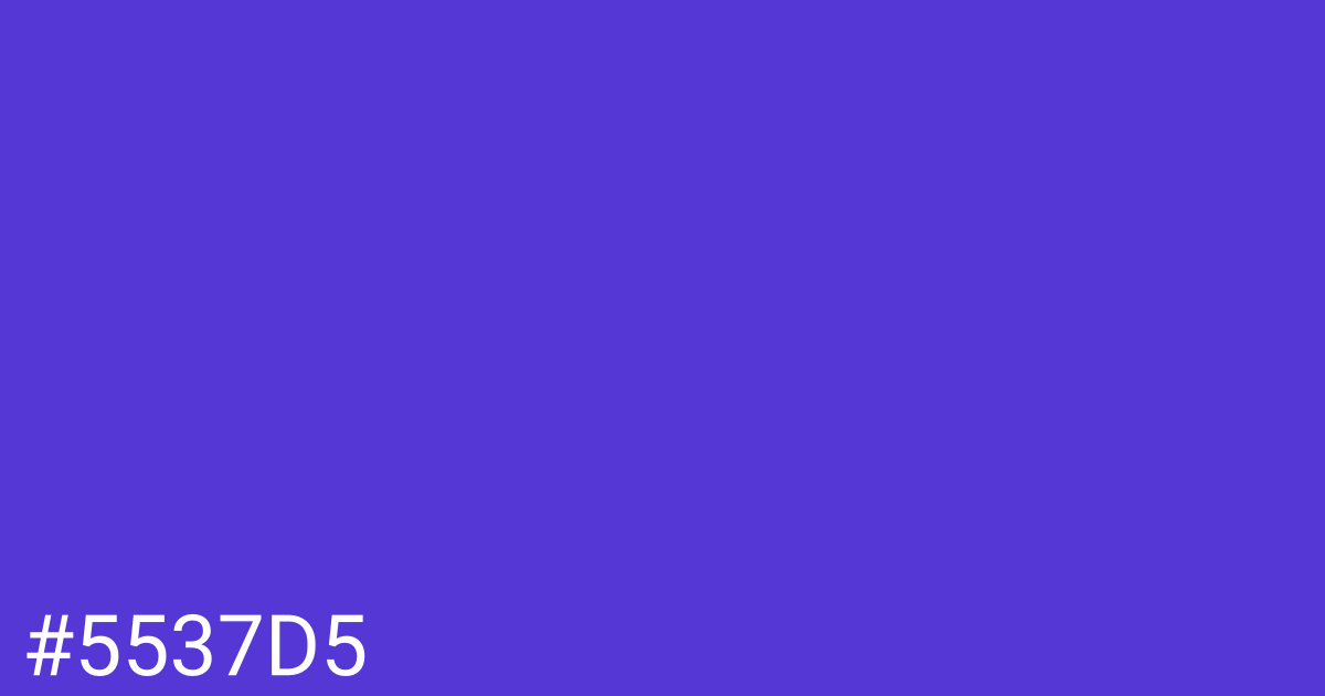 Hex color #5537d5 graphic
