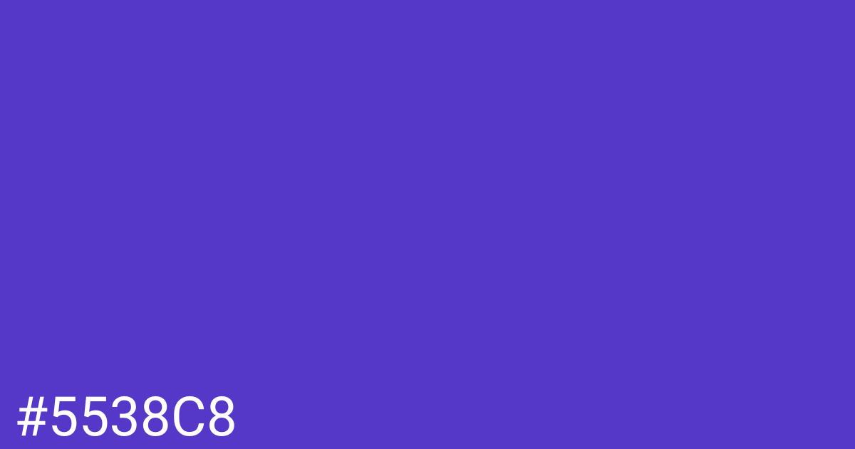 Hex color #5538c8 graphic