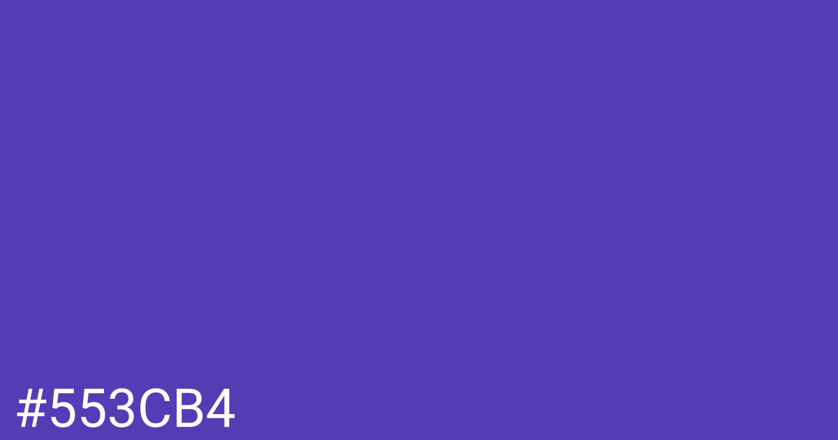 Hex color #553cb4 graphic