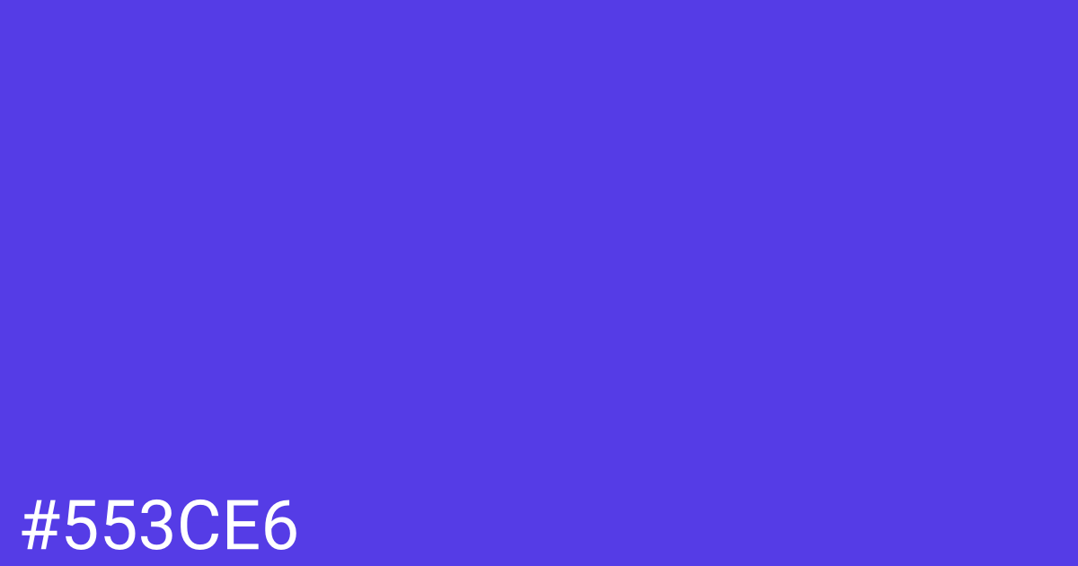 Hex color #553ce6 graphic