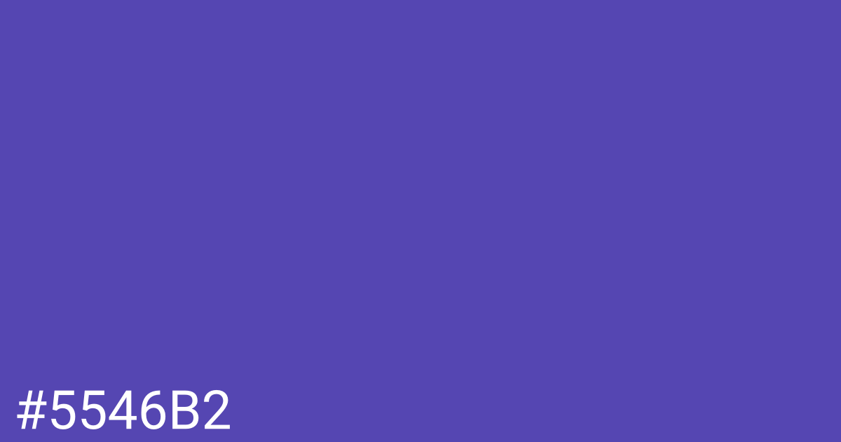 Hex color #5546b2 graphic