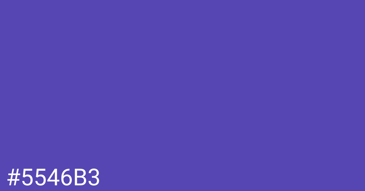 Hex color #5546b3 graphic