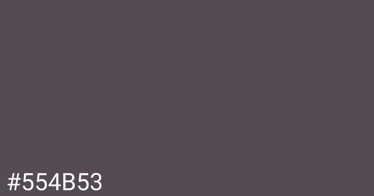 Hex color #554b53 graphic