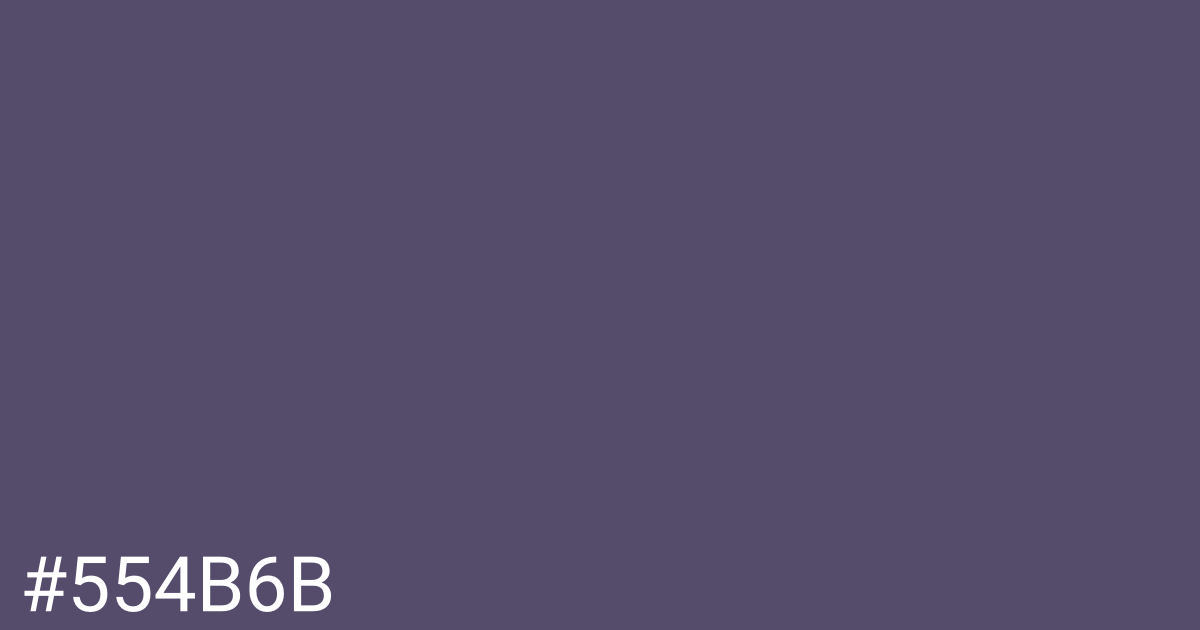 Hex color #554b6b graphic