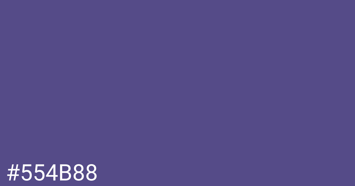 Hex color #554b88 graphic