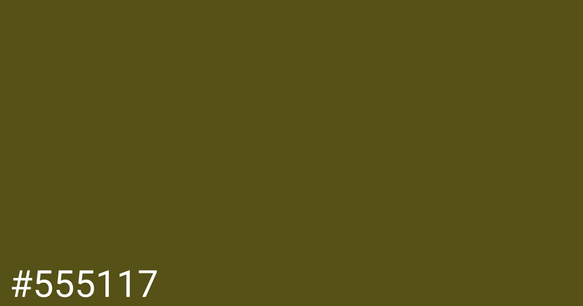 Hex color #555117 graphic