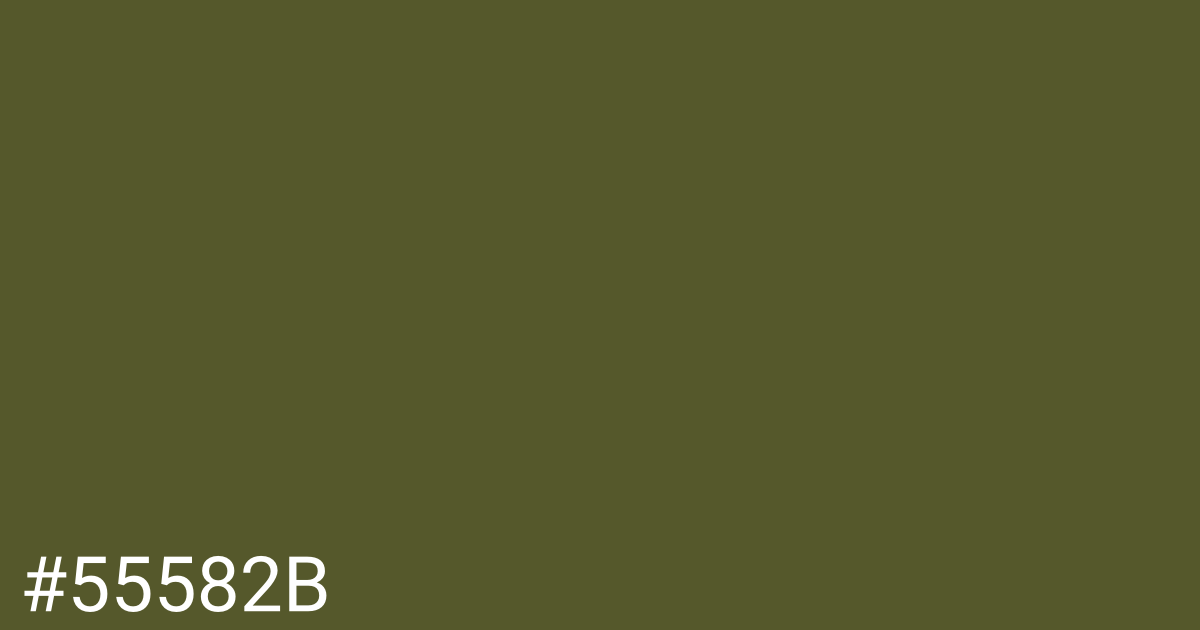 Hex color #55582b graphic