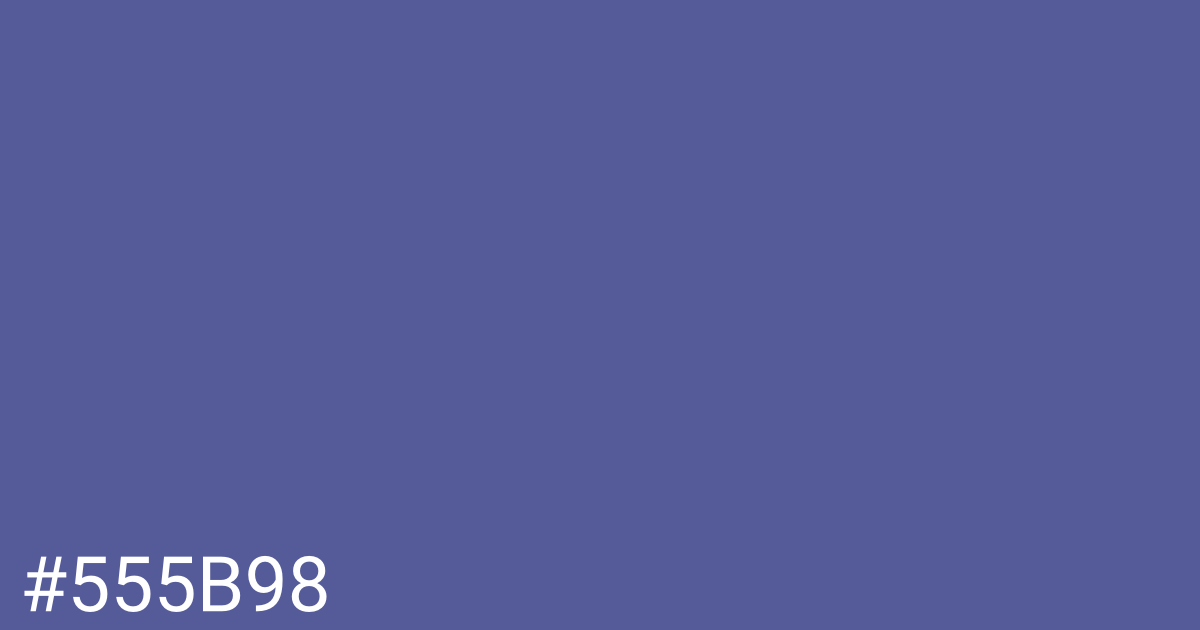 Hex color #555b98 graphic