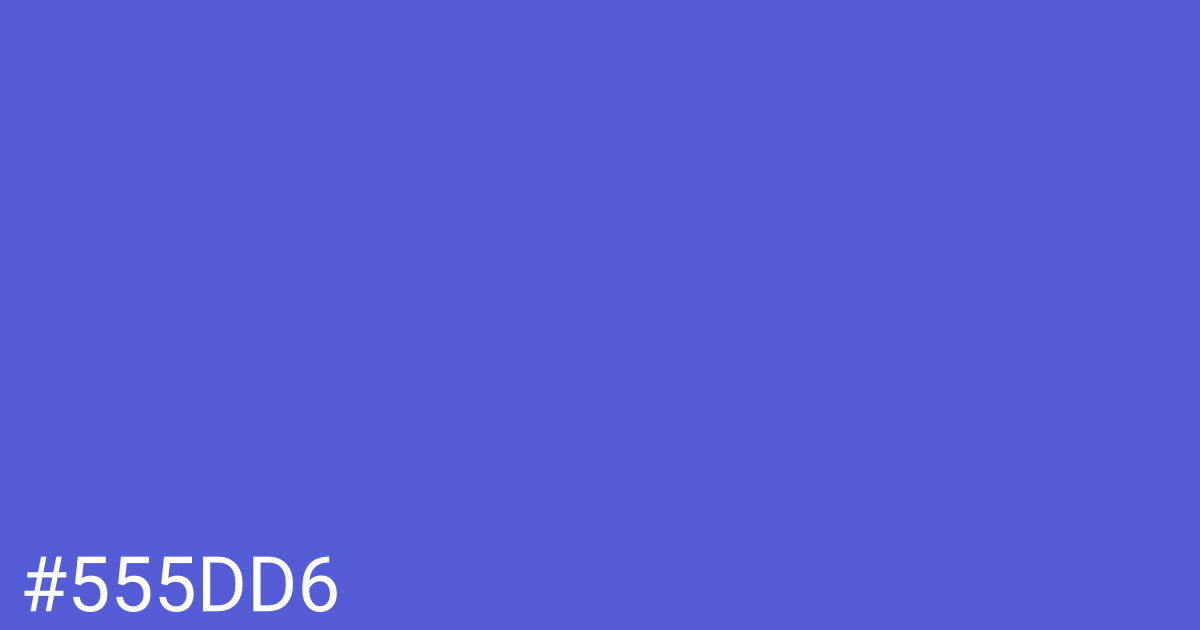 Hex color #555dd6 graphic