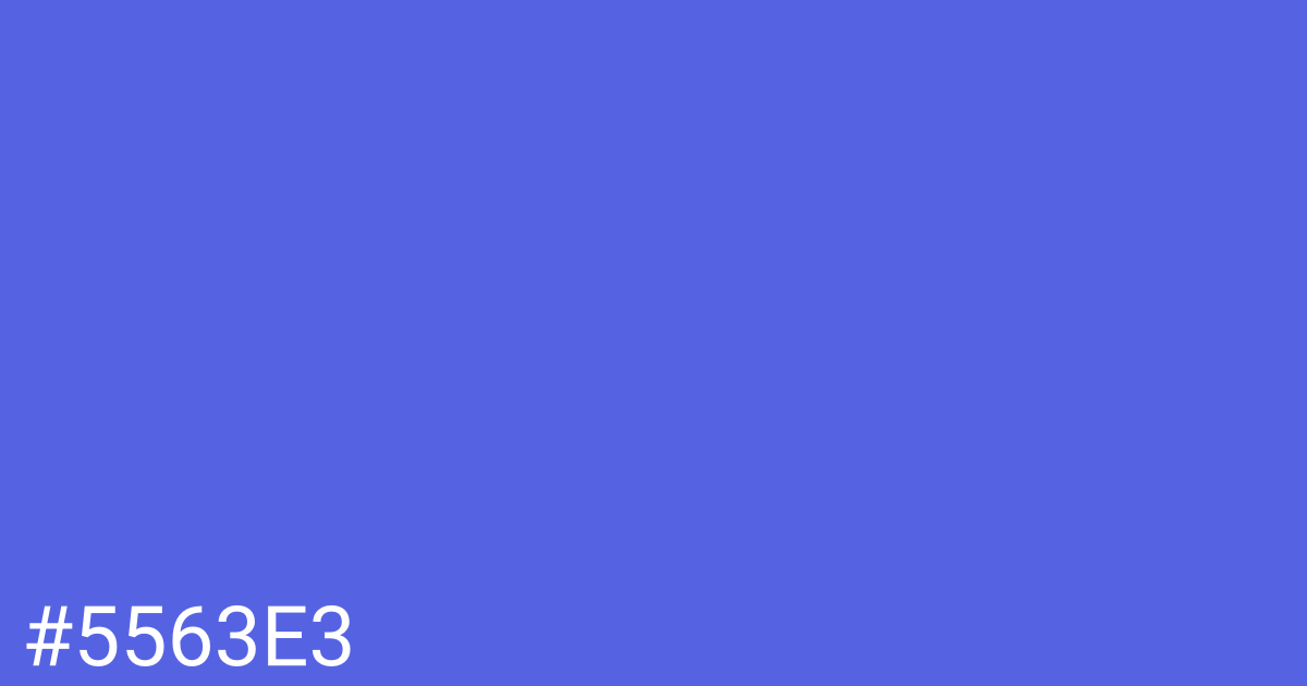 Hex color #5563e3 graphic