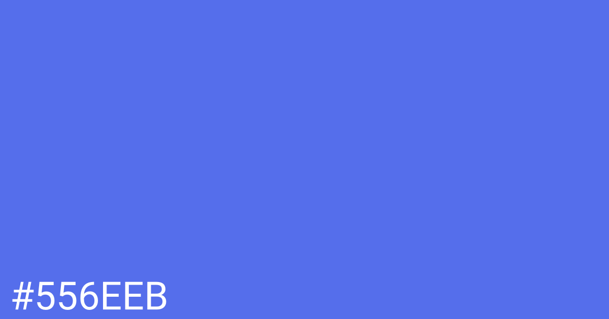 Hex color #556eeb graphic