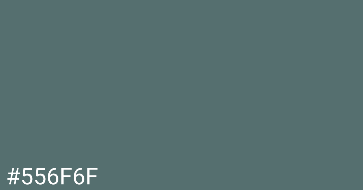 Hex color #556f6f graphic