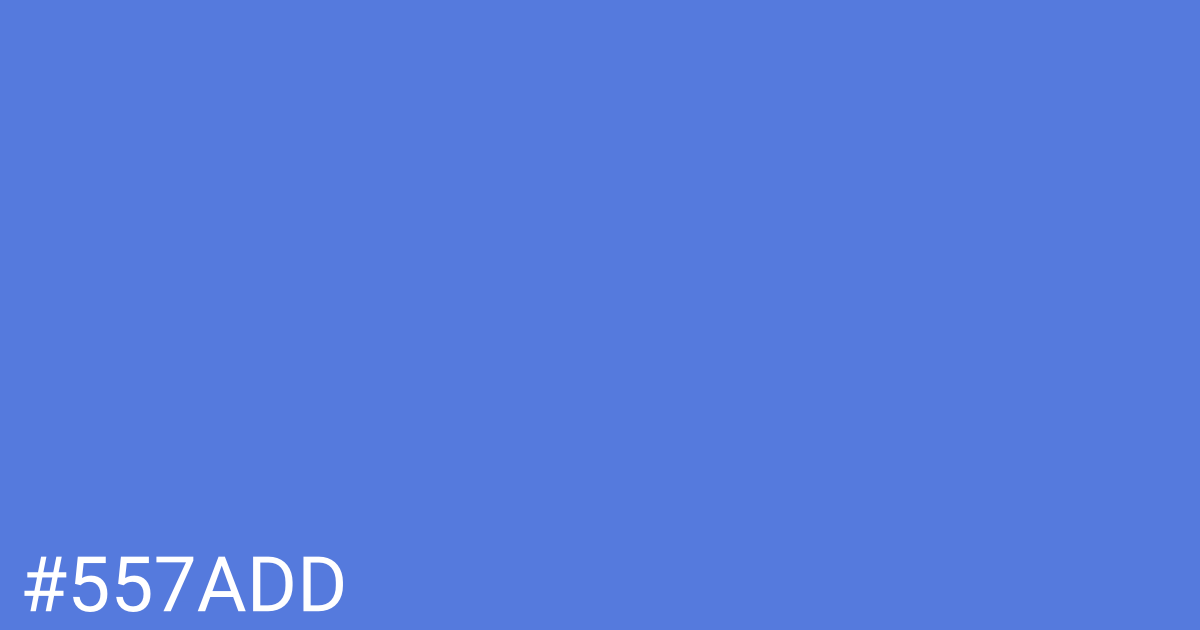 Hex color #557add graphic