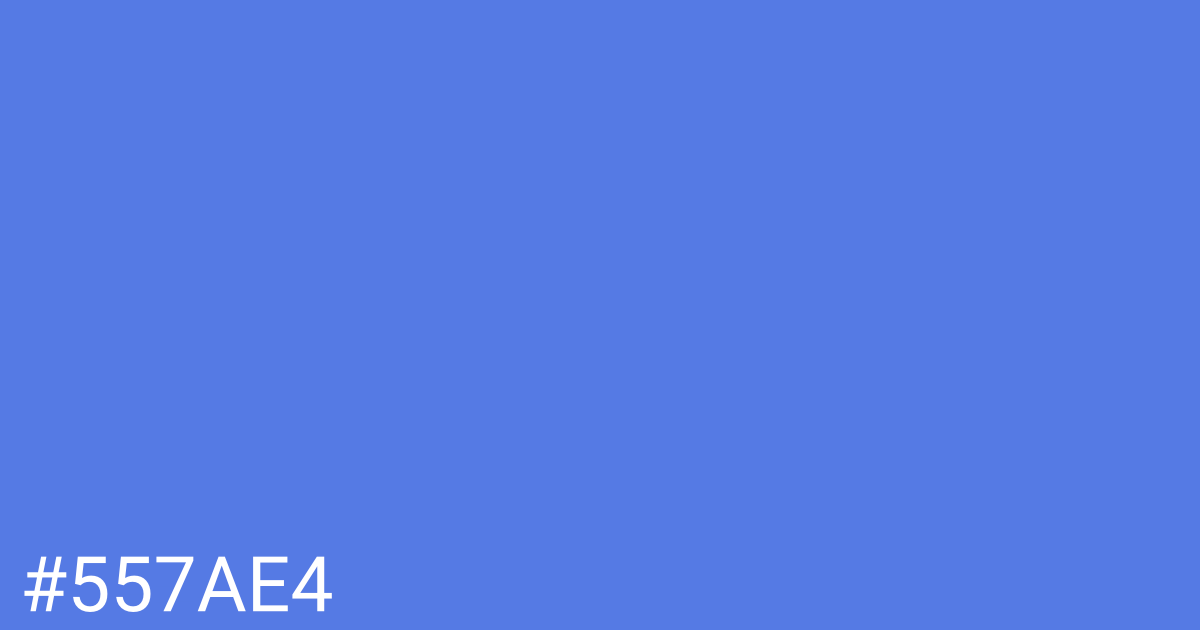 Hex color #557ae4 graphic