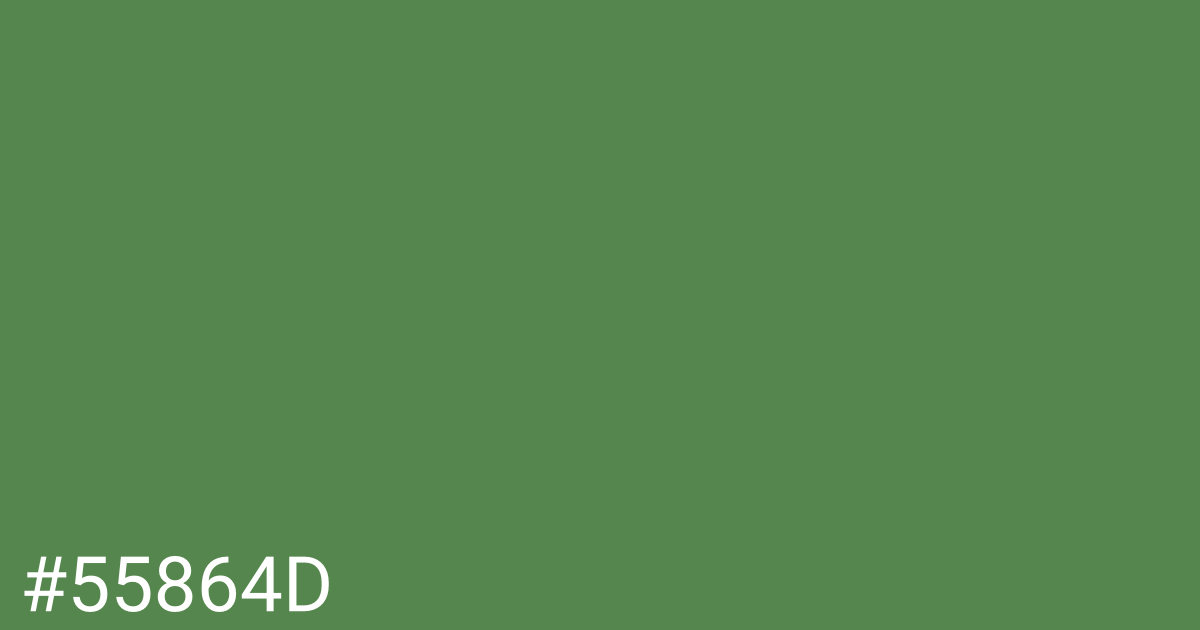Hex color #55864d graphic