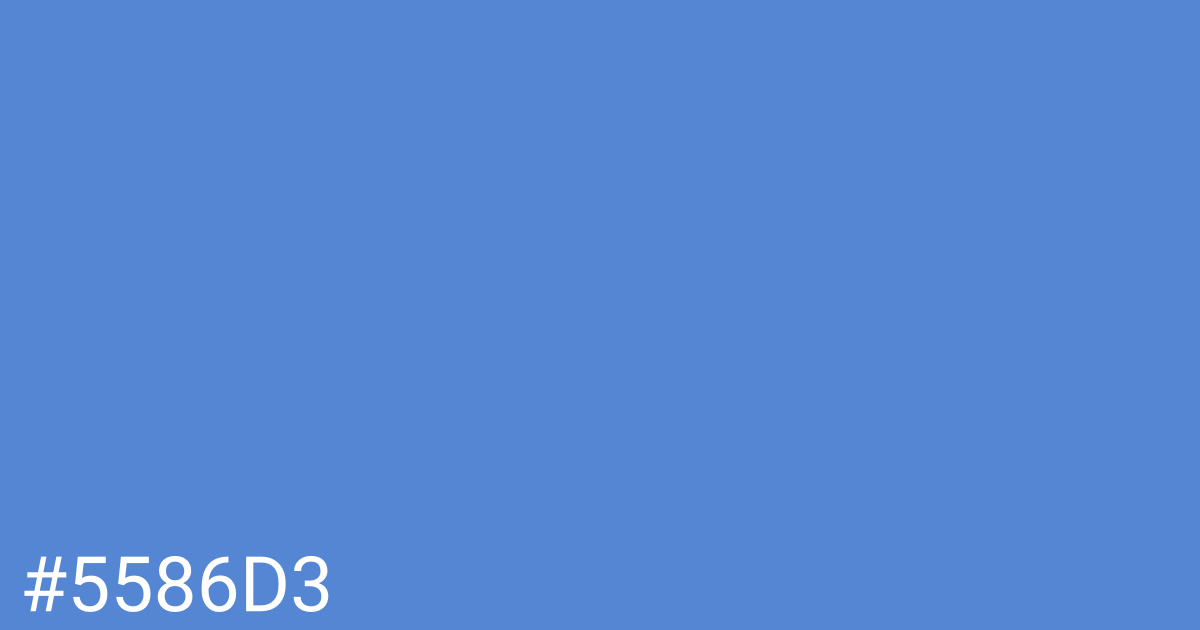 Hex color #5586d3 graphic