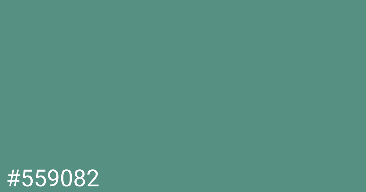 Hex color #559082 graphic