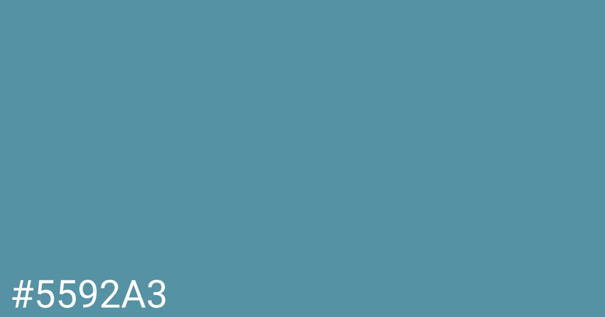 Hex color #5592a3 graphic