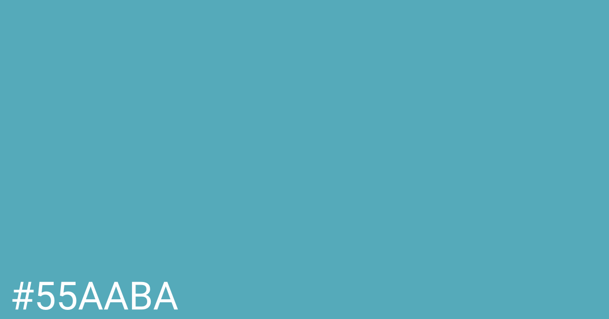 Hex color #55aaba graphic