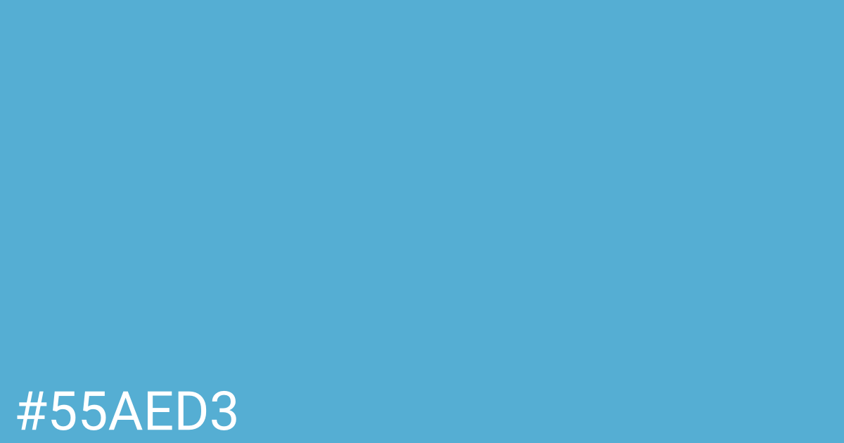 Hex color #55aed3 graphic