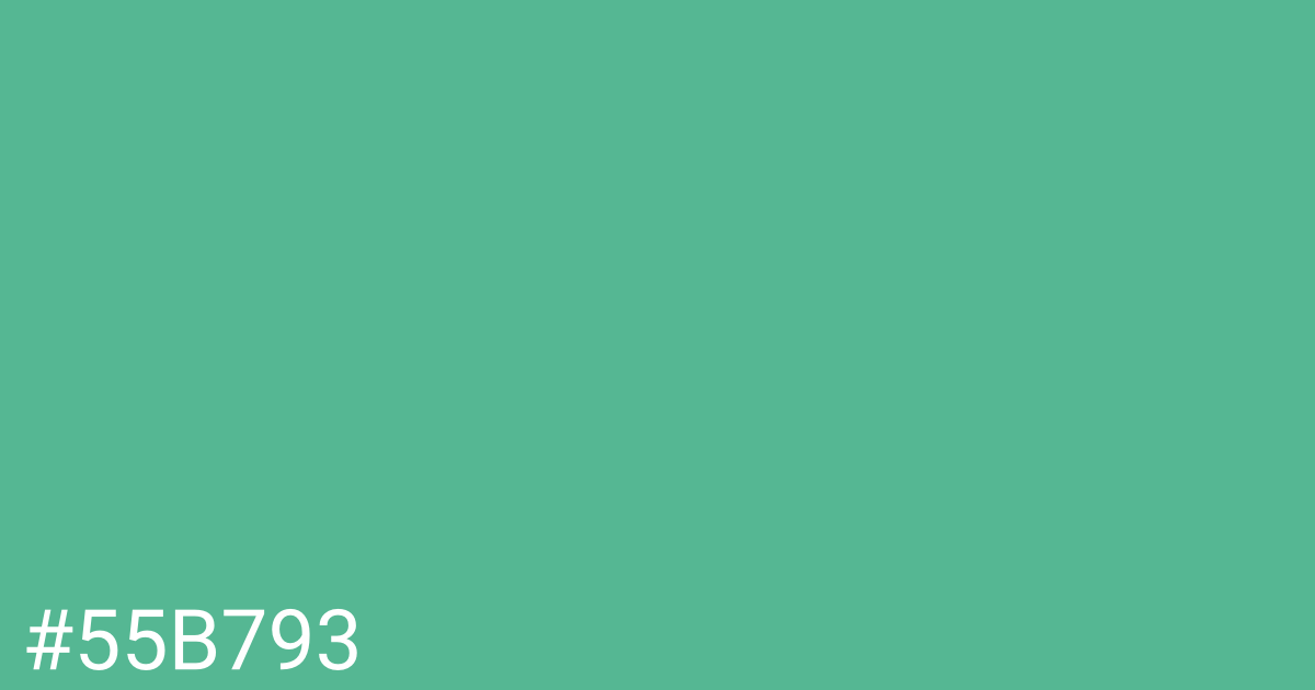 Hex color #55b793 graphic