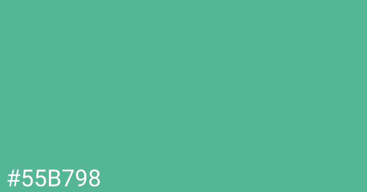 Hex color #55b798 graphic