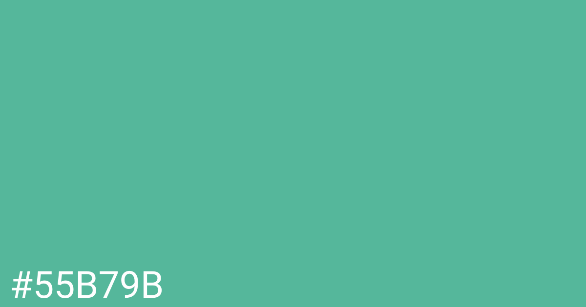 Hex color #55b79b graphic